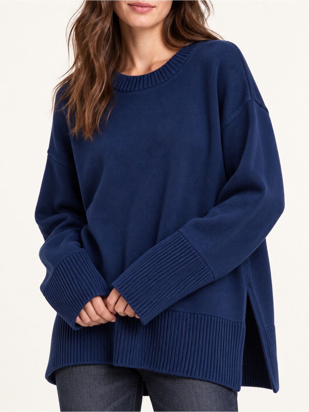 GAP oversized 100% cotton cozy crew